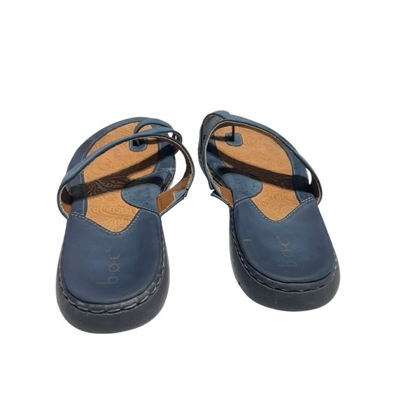 B.O.C. Born toe ring Sandals Laurina Slip On Shoes Blue size 9M - Picture 5 of 10